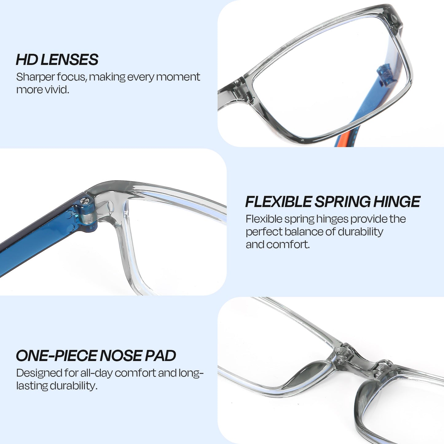 3 Pack Reading Glasses for Men&Women, Eyeglasses,Foldable Fashion Readers Spring Hinge with Pattern Print Eyeglasses, Computer Eye Glasses
