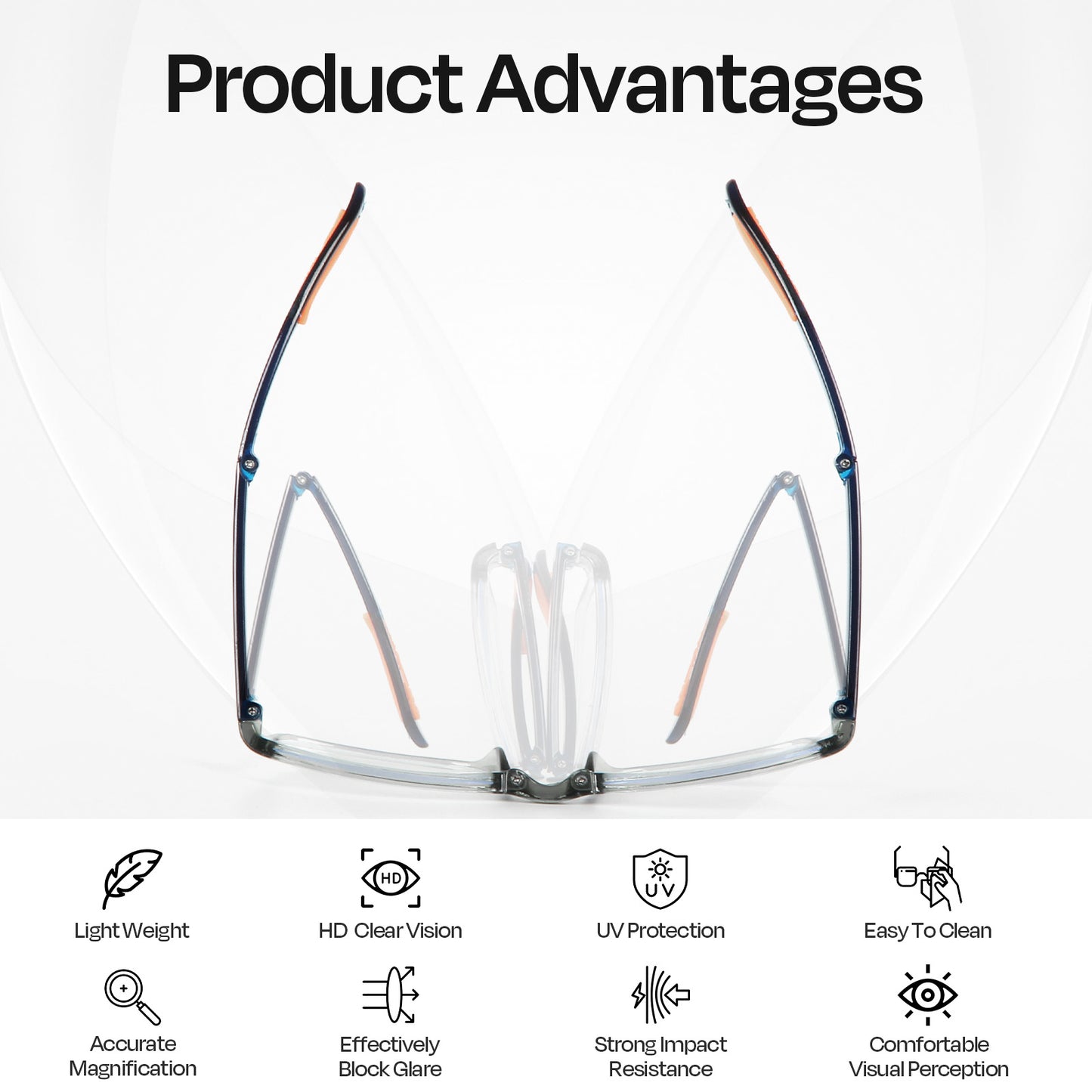 3 Pack Reading Glasses for Men&Women, Eyeglasses,Foldable Fashion Readers Spring Hinge with Pattern Print Eyeglasses, Computer Eye Glasses