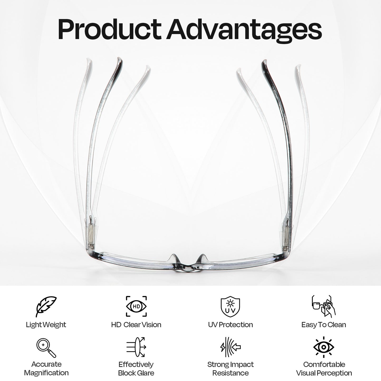 Reading Glasses 3 Pairs Fashion Readers Spring Hinge with Pattern Print Eyeglasses for Men&Women, Mix Color