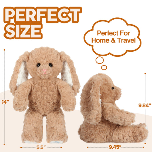 Huggable Massager - Plush Cat Shaped Vibrating Messager for Relaxing Comfort & Cuddles, Soft Portable Travel Companion, Great Gift-Rabbit