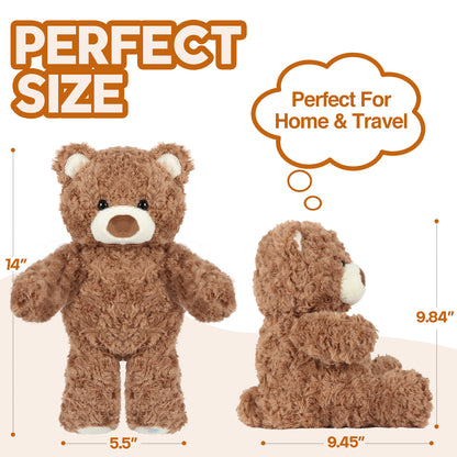 Huggable Massager, Soft Plush Vibrating Animal Friend for Comfort & Relaxation, Cuddly Portable Travel Buddy, Perfect Gift Idea - Bear