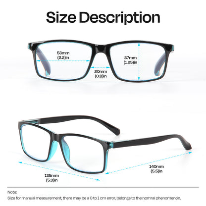 Reading Glasses 3 Pairs Fashion Readers Spring Hinge with Pattern Print Eyeglasses for Men&Women, Mix Color