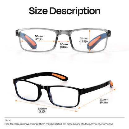 3 Pack Reading Glasses for Men&Women, Eyeglasses,Foldable Fashion Readers Spring Hinge with Pattern Print Eyeglasses, Computer Eye Glasses